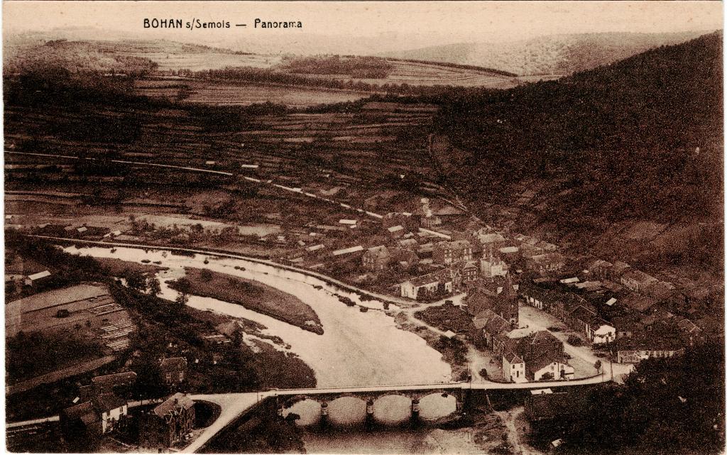 Bohan-sur-Semois Panorama, Verzenden, 1920 tot 1940, Ongelopen, Namen