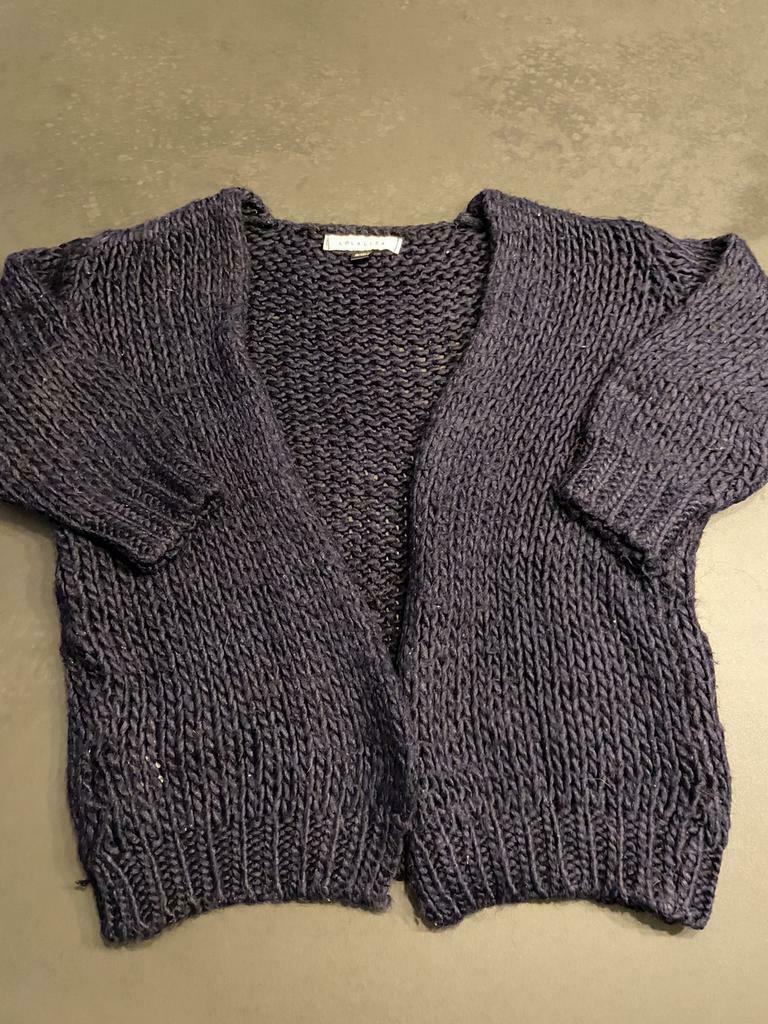 Lola & Liza blauwe cardigan maat 8/10 jaar. Goede staat., Kinderen en Baby's, Lola & Liza, Gebruikt, Meisje, Trui of Vest