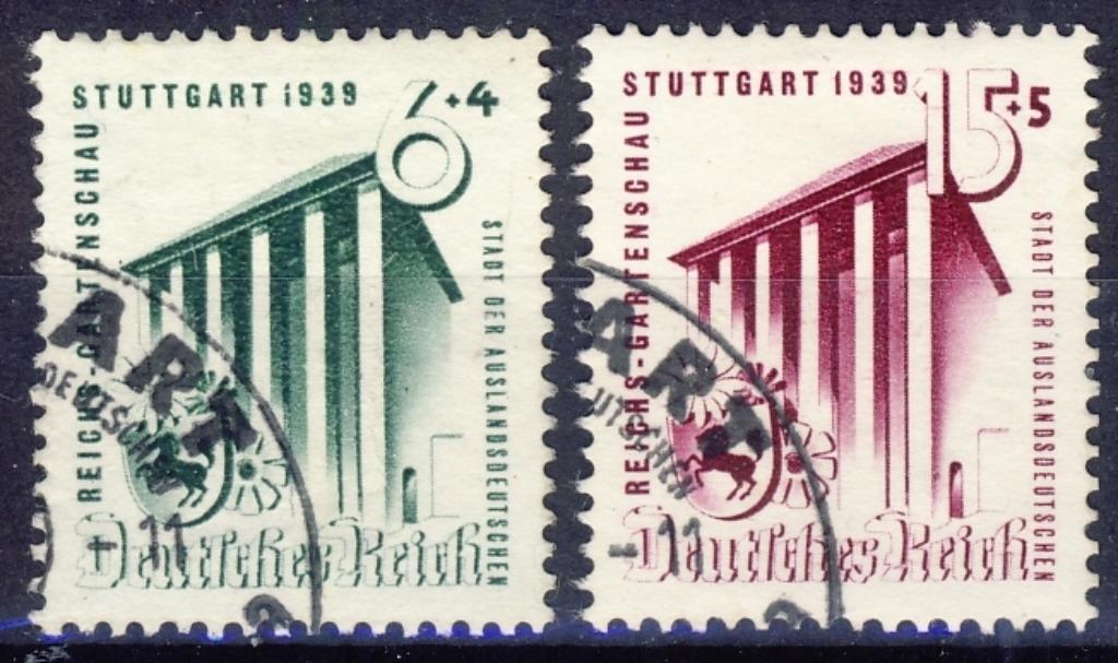 Deutsches Reich 1939 - nr 692 - 693, Verzenden, Duitse Keizerrijk, Gestempeld