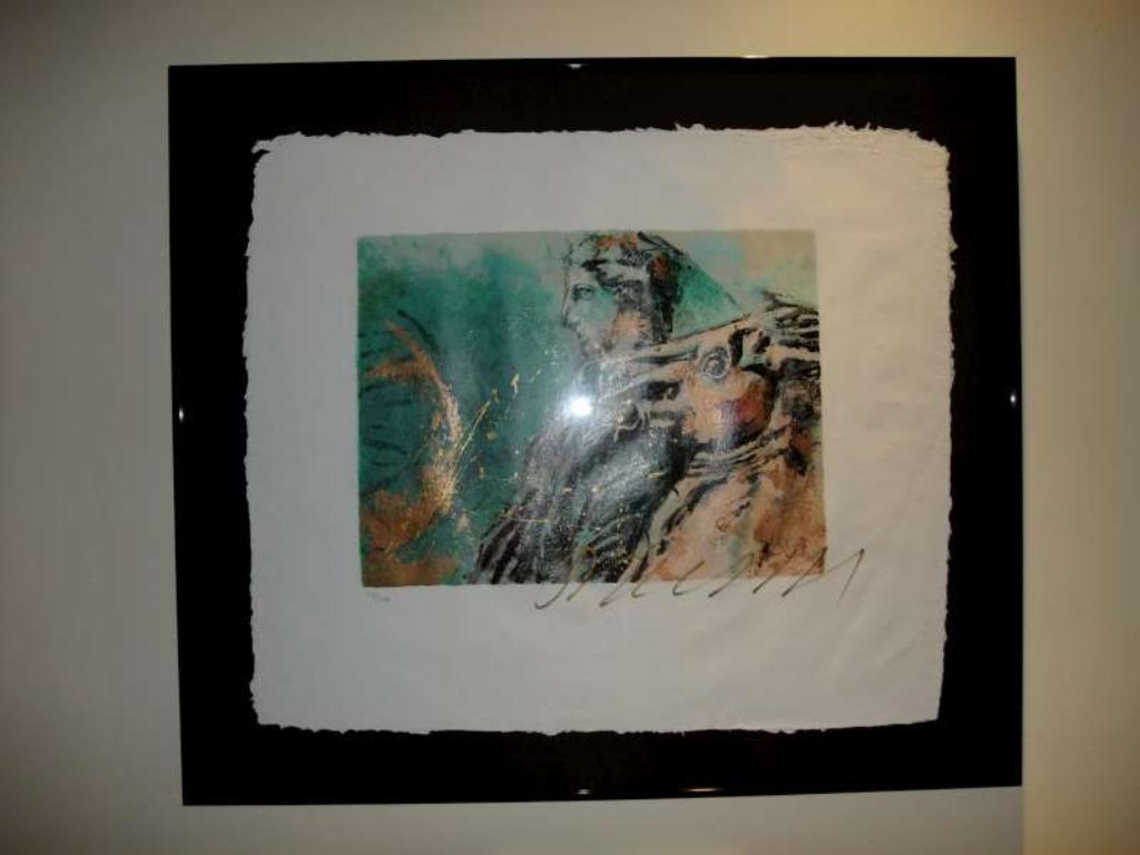 Litho Gerti Bierenbroodspot - Femme avec cheval - signée, Enlèvement