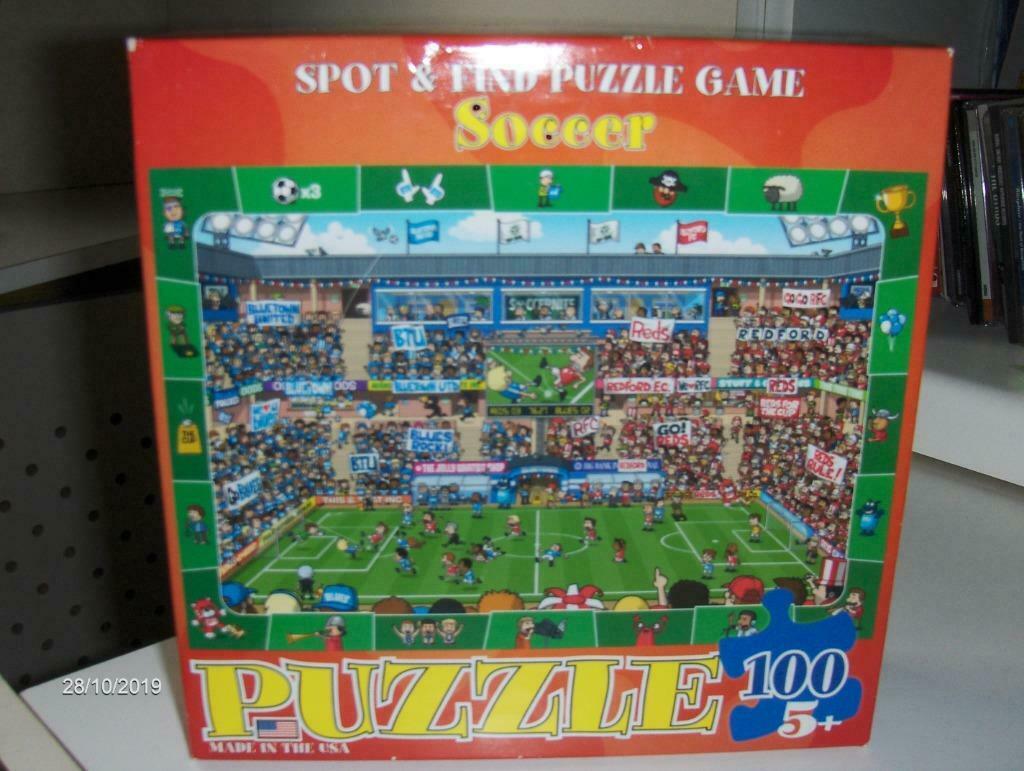 Voetbal puzzel, Enlèvement, Plus de 50 pièces, Utilisé