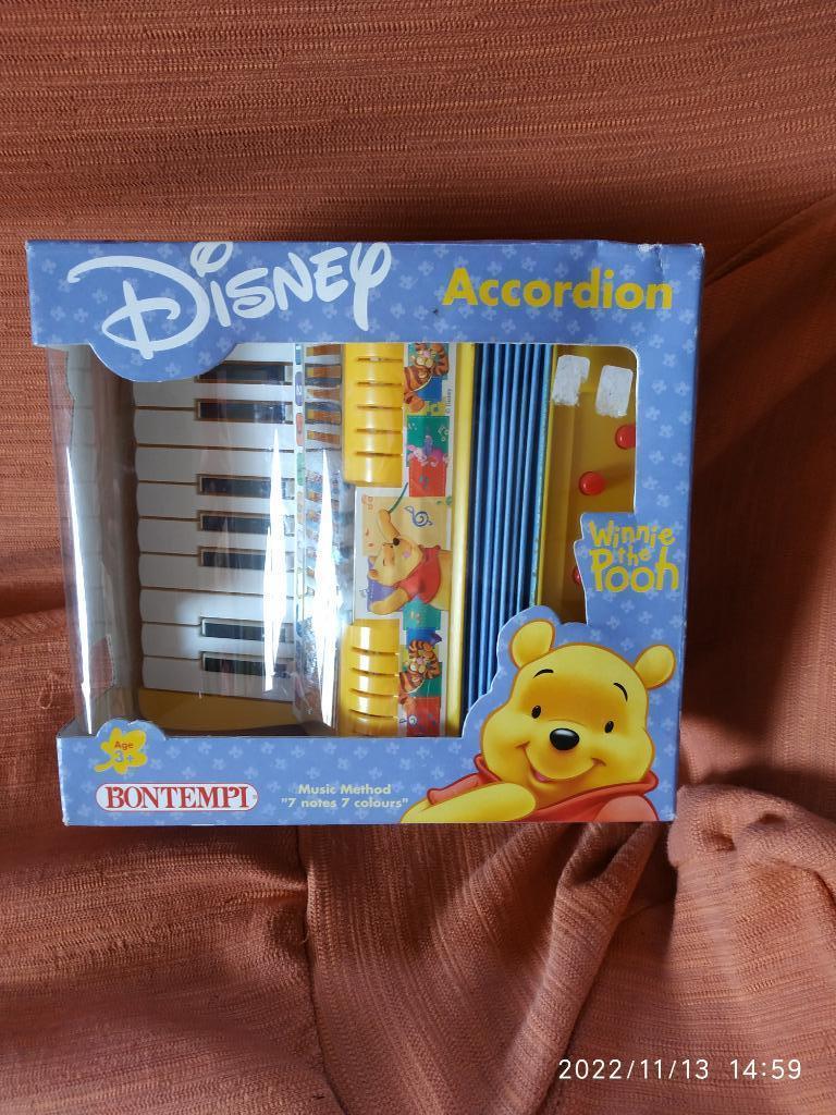 Disney accordeon Bontempi winnie de Pooh, Ophalen of Verzenden, Nieuw