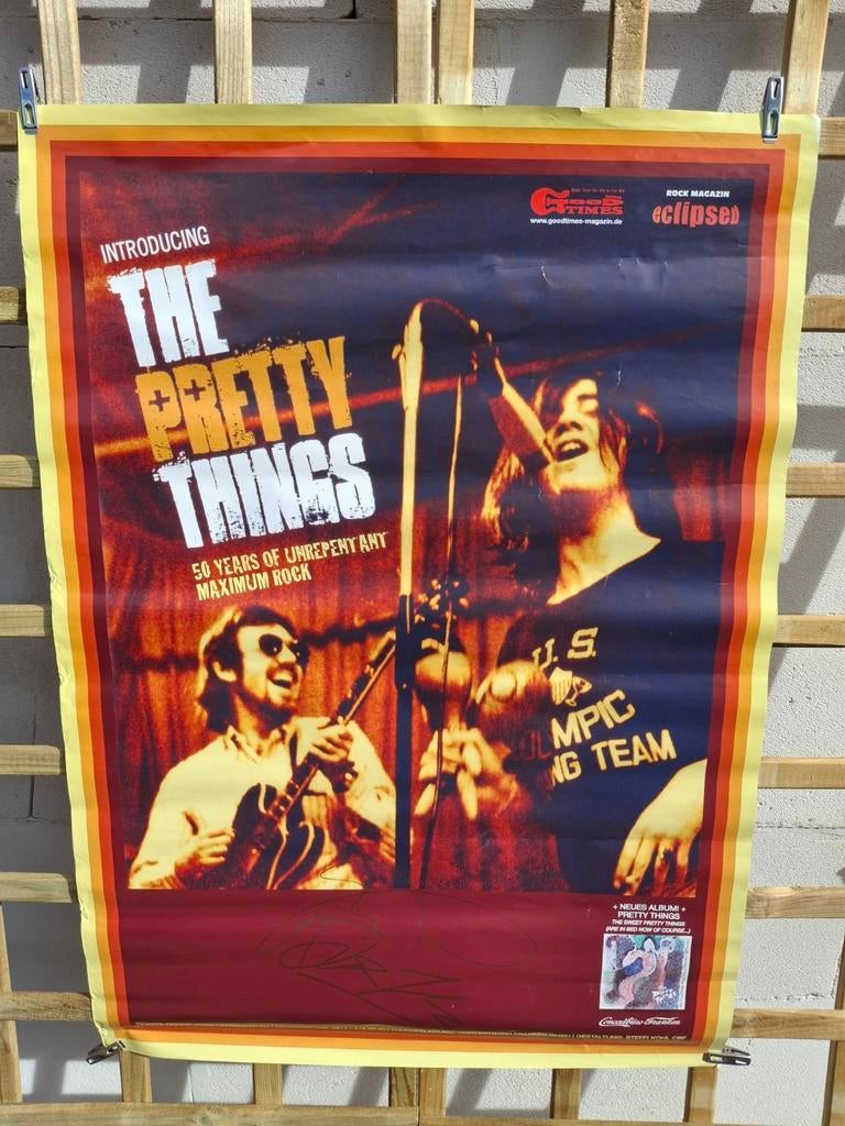 The Pretty Things, Enlèvement ou Envoi, Comme neuf, Affiche, Œuvre d'art ou Peinture, Signé