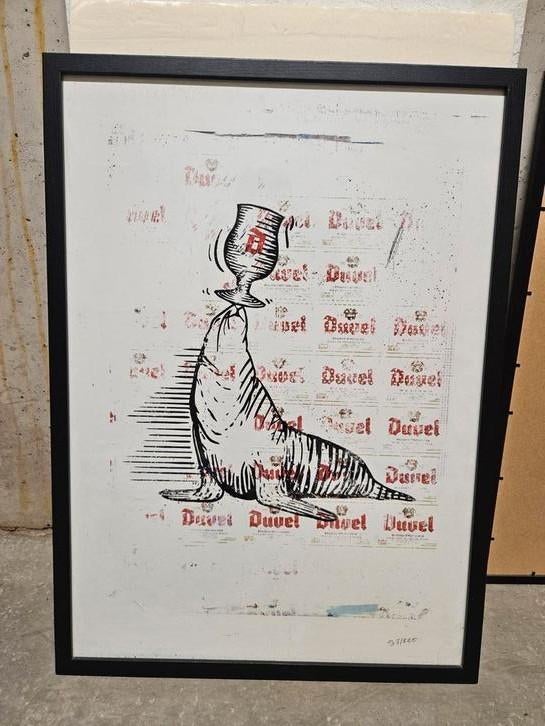 2 x Duvel kaders, Verzamelen, Biermerken, Ophalen, Zo goed als nieuw, Duvel