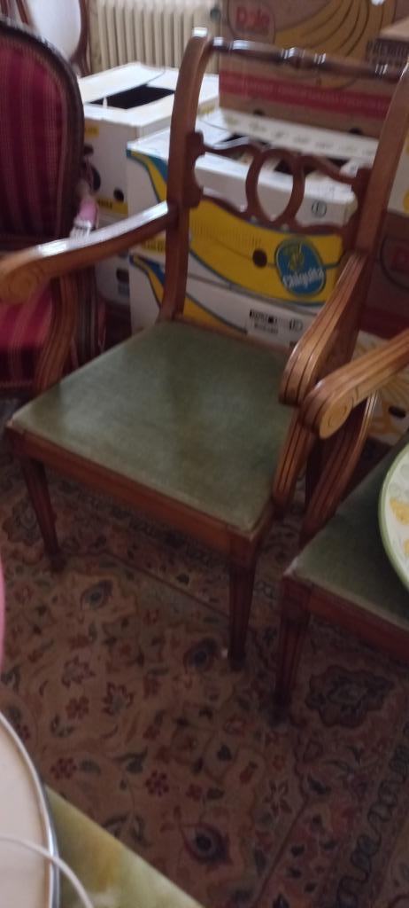 2 kersenhouten fauteuils, Antiek en Kunst, Ophalen