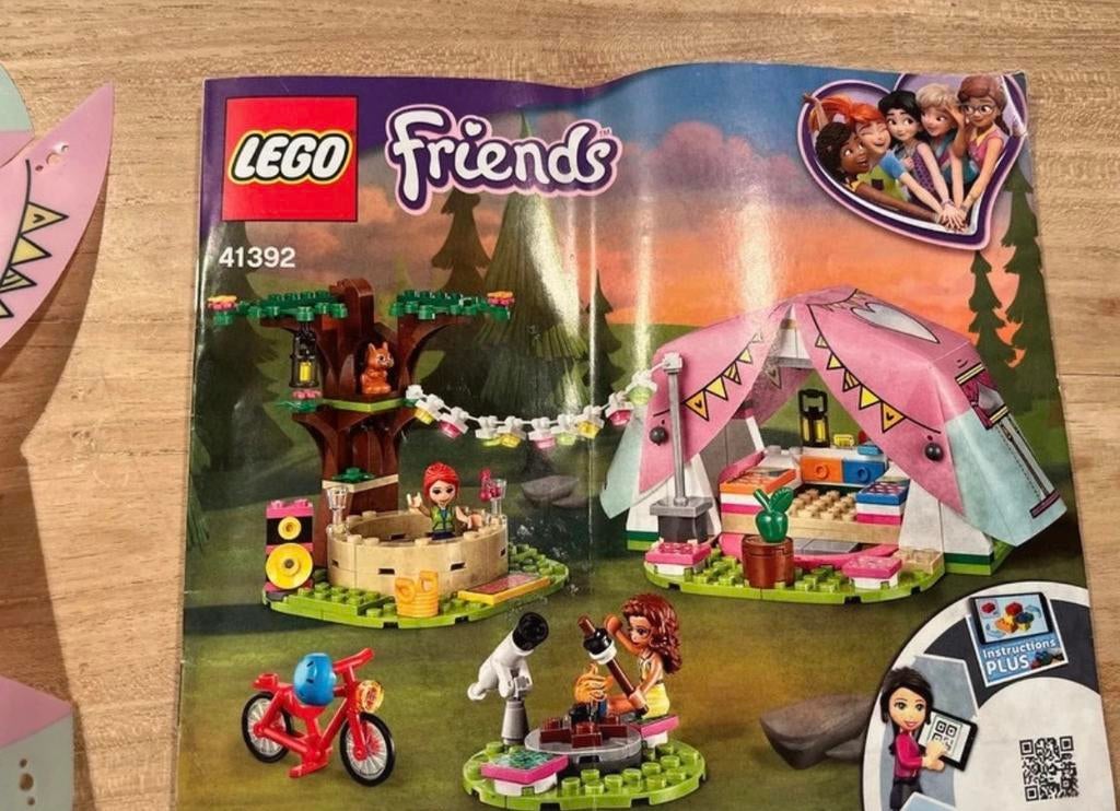 Lego friends glamping in de natuur 41392, Ophalen, Zo goed als nieuw, Lego