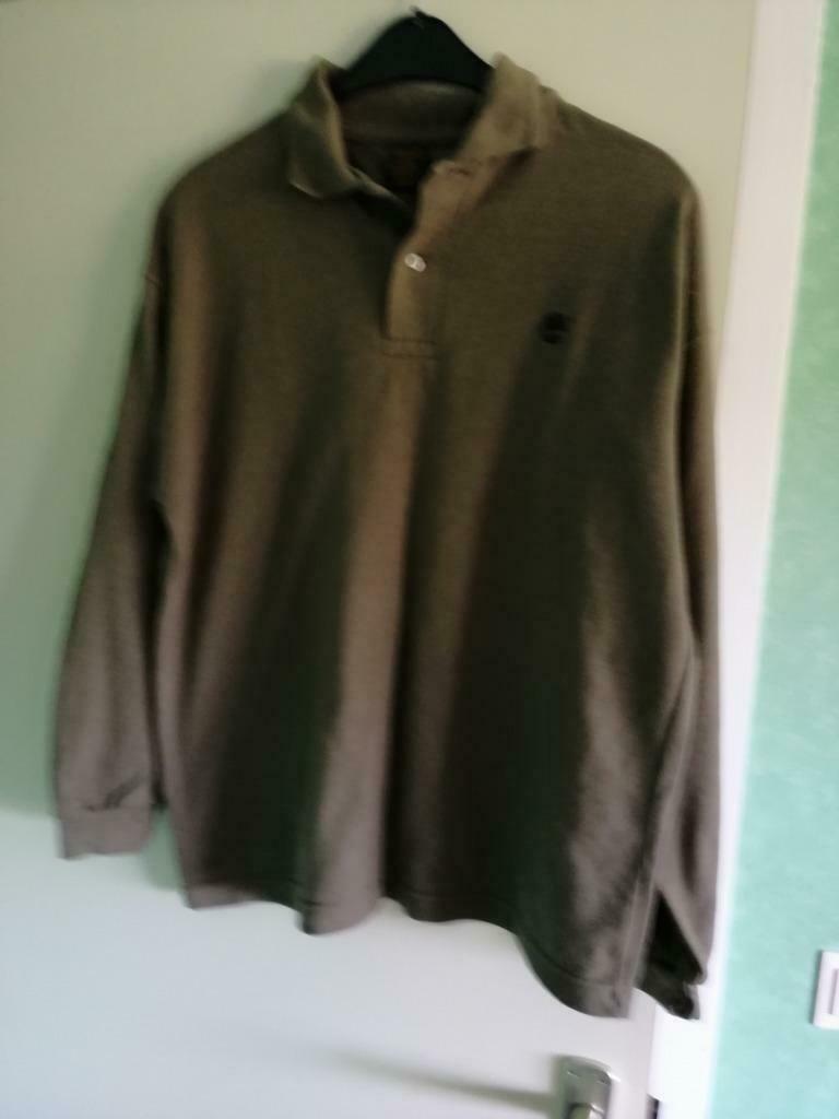 polo longsleeve timberland maat M, Enlèvement ou Envoi, Porté, Taille 48/50 (M)