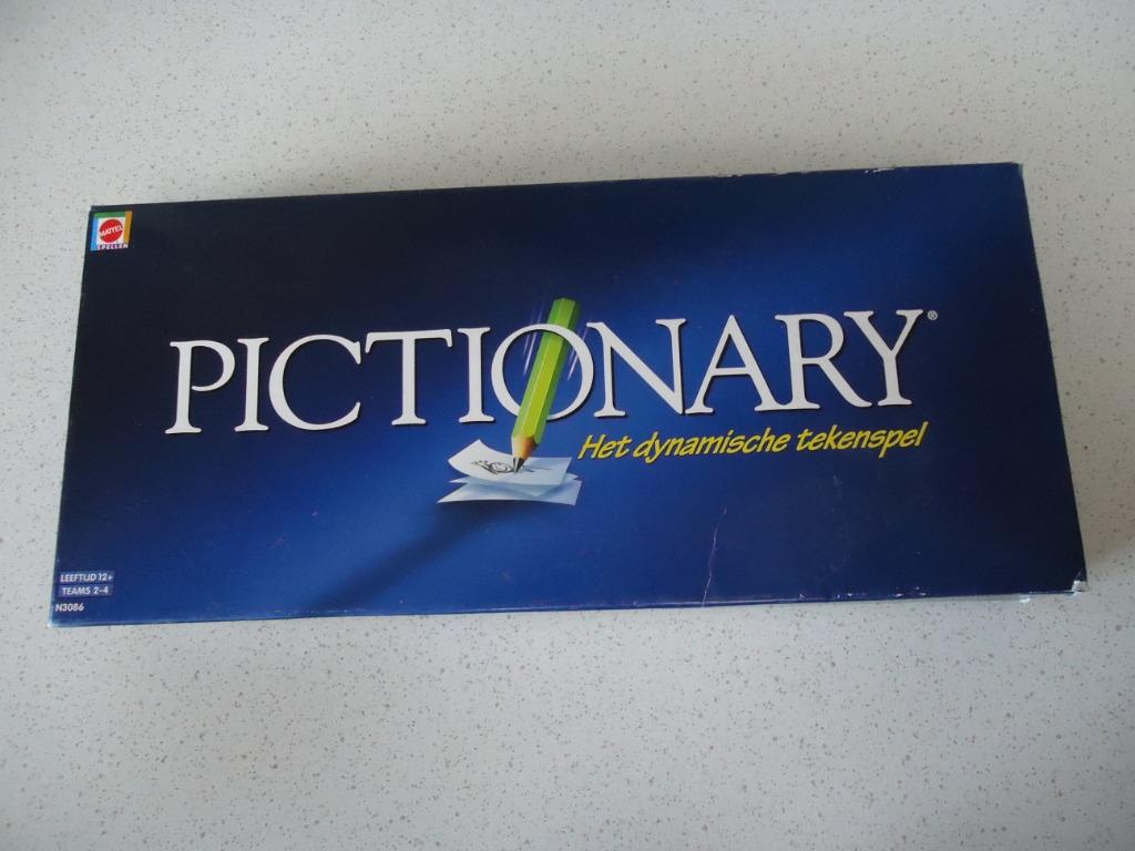 "Pictionary" van Mattel in goede staat !!, Ophalen of Verzenden, Gebruikt