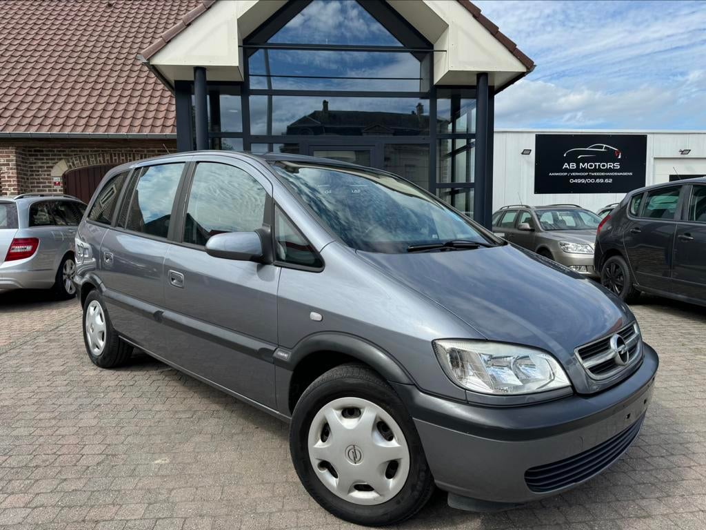Opel Zafira 1.6benzine Elégance 2006 98.000km Airco 7 plaats, Auto's, Opel, Monovolume, Bedrijf, Metaalkleur, Zafira