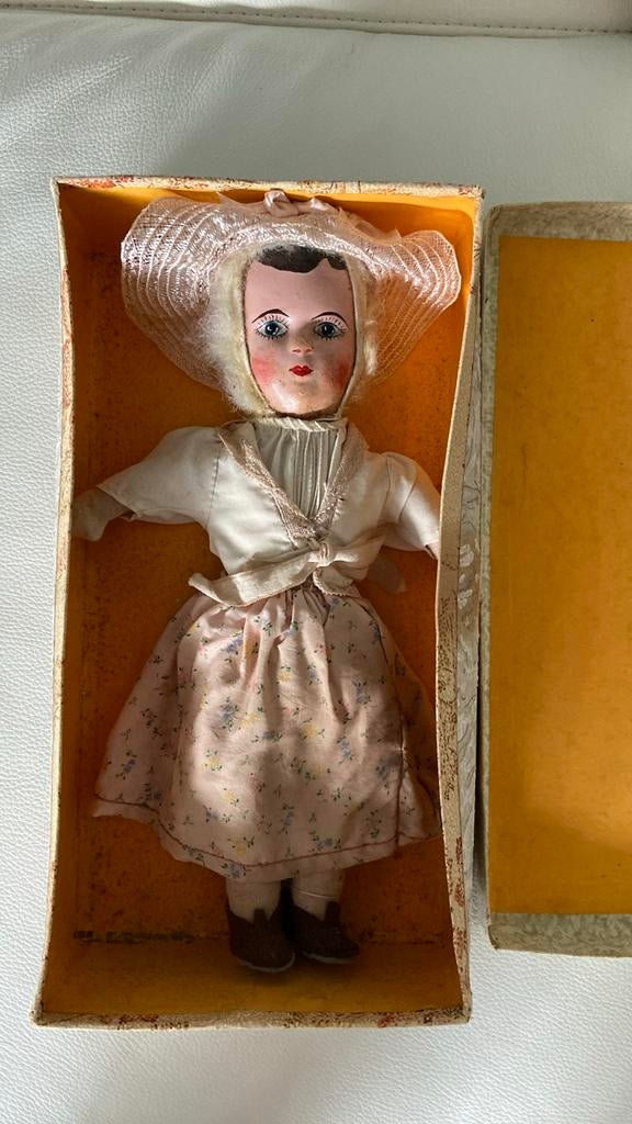 Vintage pop uit de jaren 1940/50, Verzamelen, Poppen, Ophalen of Verzenden, Zo goed als nieuw, Pop