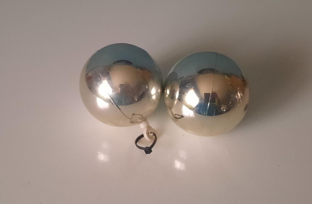 2 boules de Noël, Enlèvement ou Envoi, Utilisé, Décoration