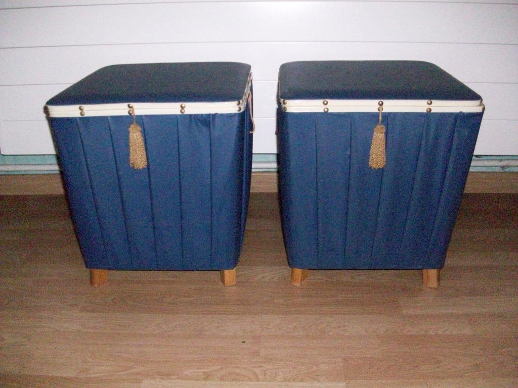 Vintage poefen, Ophalen, Minder dan 50 cm, Gebruikt, Minder dan 50 cm