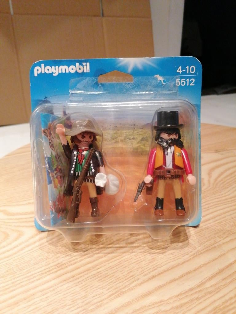 Playmobil 5512 uit 2013. Sheriff en bandiet. Poppetjes., Kinderen en Baby's, Speelgoed | Playmobil, Ophalen of Verzenden, Zo goed als nieuw