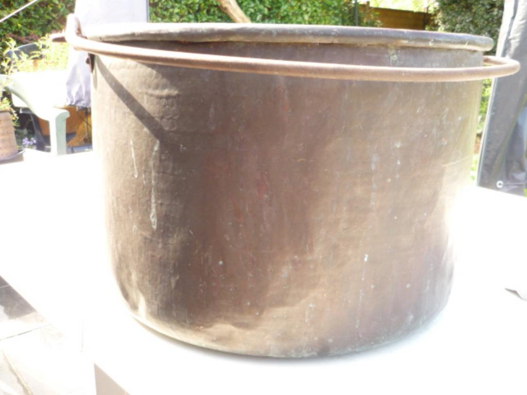 Oude Grote Koperen ketel, Ophalen of Verzenden, Koper