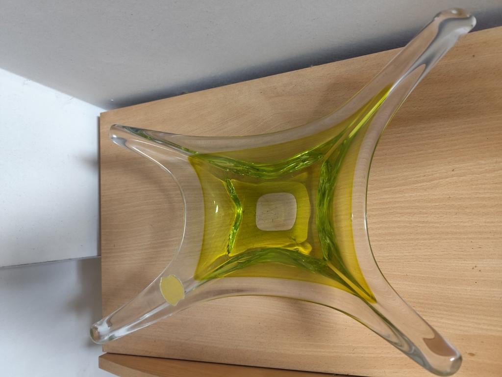 Val Saint Lambert vide poche cristal design verre d'uranium, Enlèvement ou Envoi