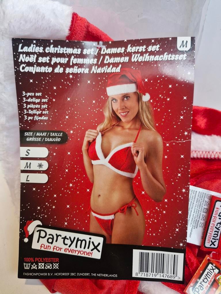 🧑🏼‍🎄 Dames Kerst lingerie set *nieuw*, Kleding | Dames, Ondergoed en Lingerie, Partymix, Ophalen of Verzenden, Overige kleuren