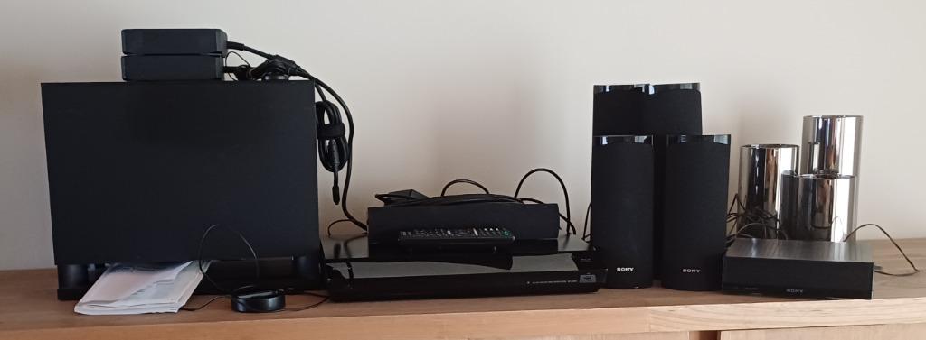 Home cinema Sony BDV-E380, Ophalen, Blu-ray-speler, 70 watt of meer, Zo goed als nieuw