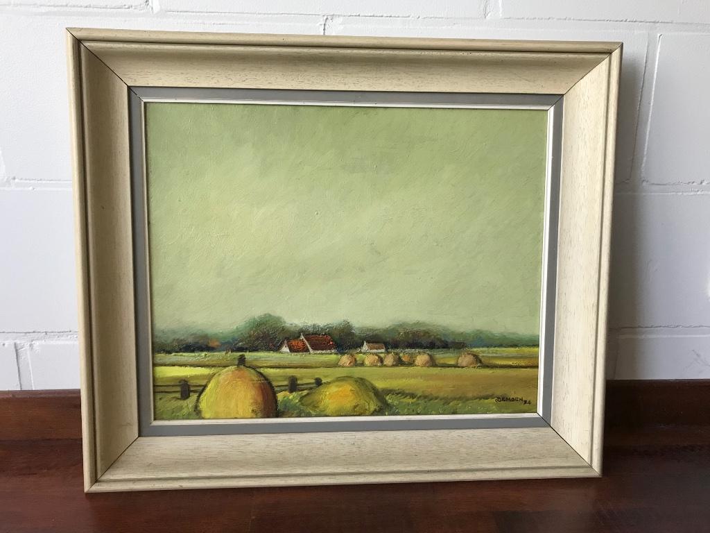 schilderij van kunstschilder Demoen op doek, Ophalen