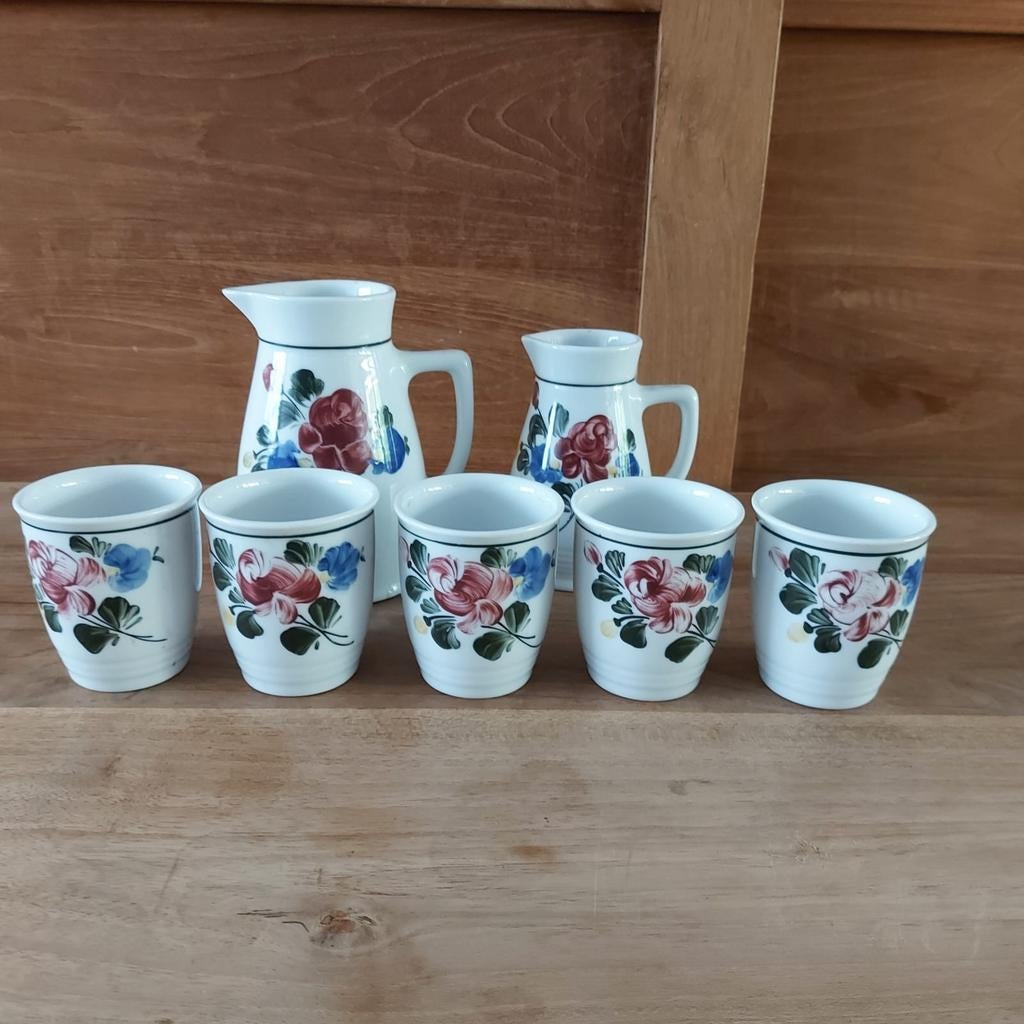 Prachtige vintage porseleinen koffieservies, Ophalen