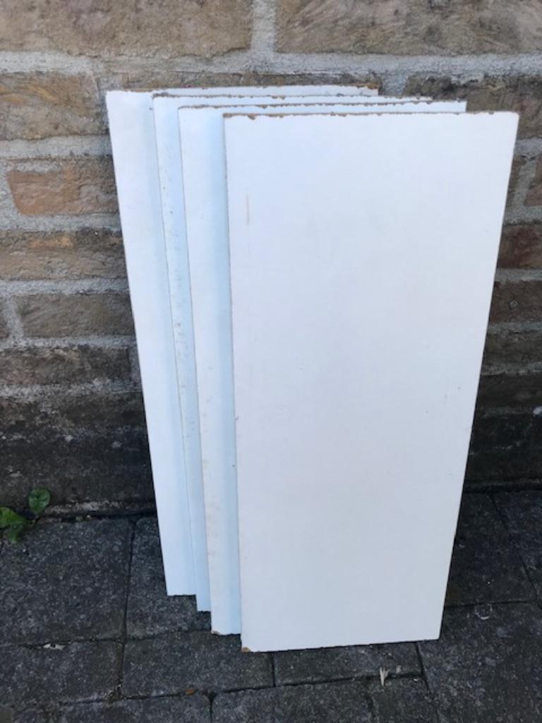 4 Spaanplaten met melamine afgewerkt  58x20x1,5cm (nr2042), Doe-het-zelf en Bouw, Ophalen, Zo goed als nieuw