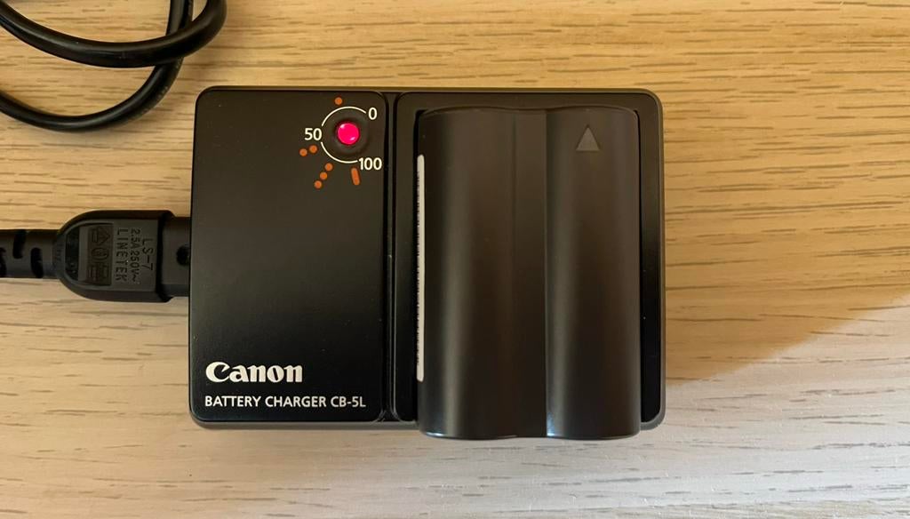 Canon CB-5L oplader, Audio, Tv en Foto, Fotografie | Accu's en Batterijen, Ophalen, Zo goed als nieuw