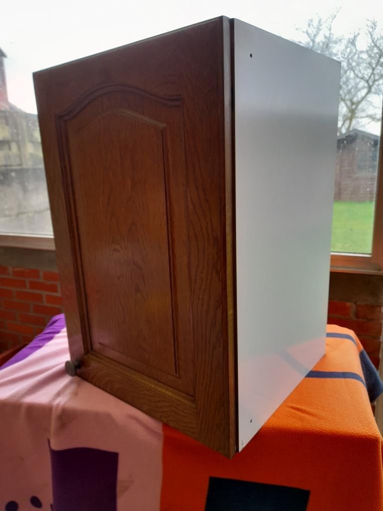 Eiken keukenkastjes en deurtjes onderkasten., Enlèvement, Utilisé