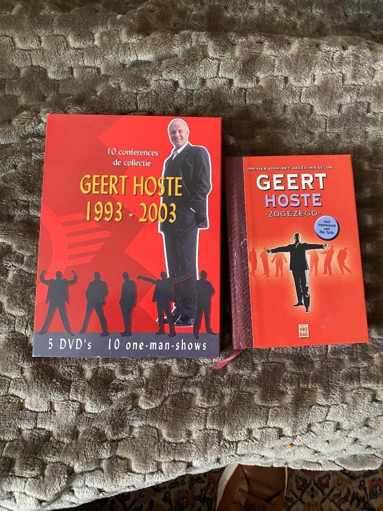 DVD box zaalshows Geert HOSTE 1993-2003 incl grappenboekje, CD & DVD, DVD | Cabaret & Sketchs, À partir de 9 ans, Enlèvement ou Envoi