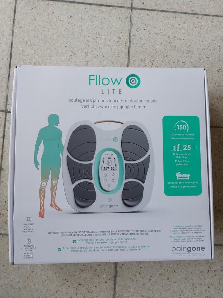 Stimulateur circulatoire Paingone Fllow Lite, Sports & Fitness, Produits de santé, Wellness & Bien-être, Comme neuf, Enlèvement ou Envoi