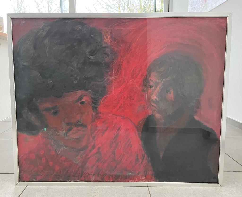Grande peinture de Johan Gobert « Jimi Hendrix » -REDUC PRIX, Enlèvement