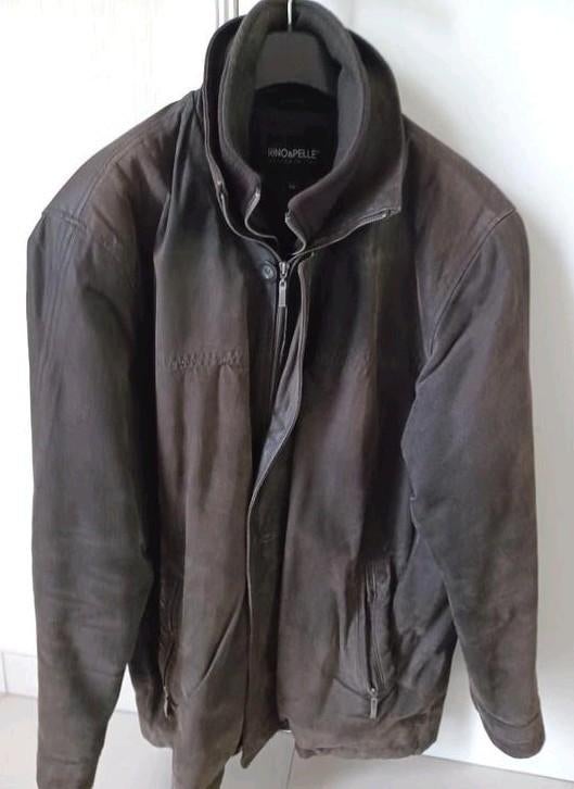 Dain mantel heren, Brun, Enlèvement, Rino en pellë, Taille 52/54 (L)