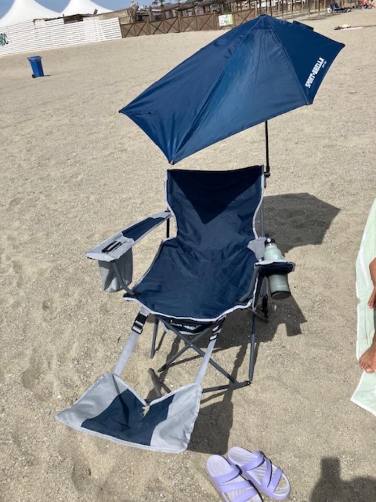 Fauteuil plage, Vacances