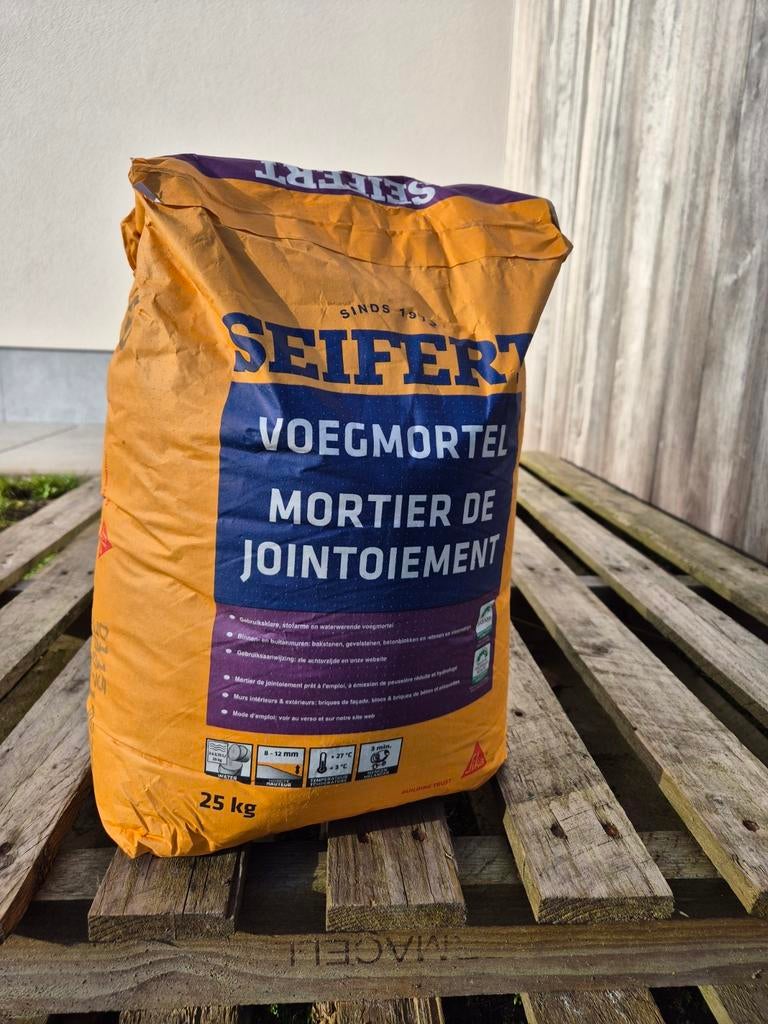 Voegmortel seifert 25 kg 938, Ophalen