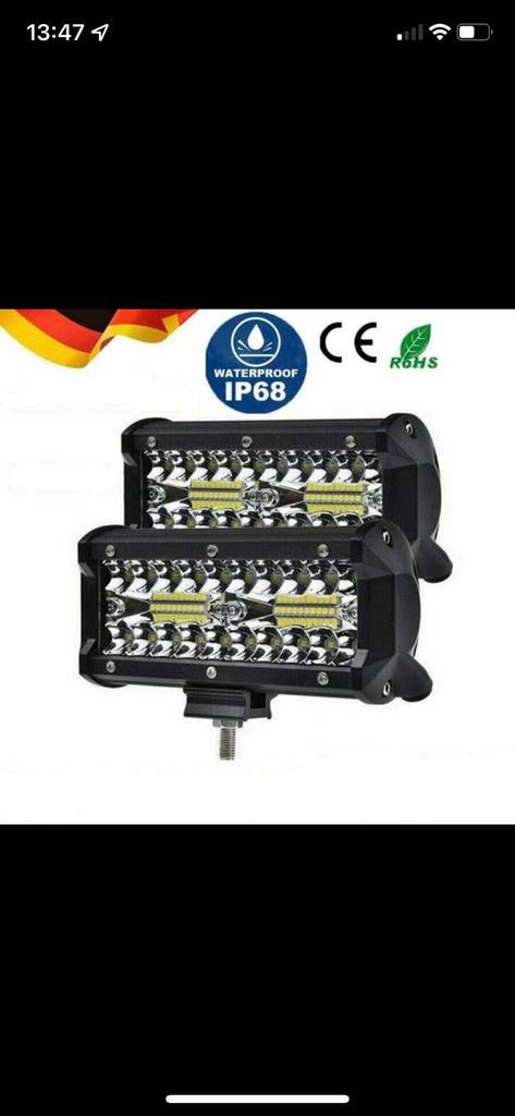 2 stuks 400w led verstralers nieuw!!, Auto diversen, Ophalen of Verzenden