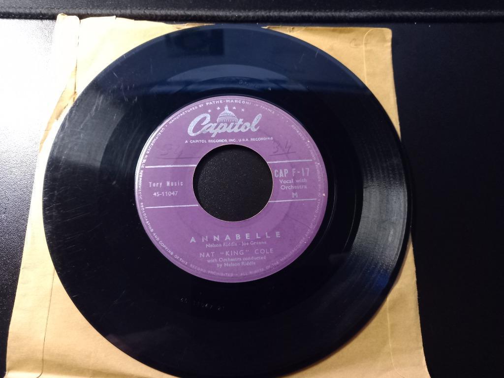 Nat King Cole — Annabelle / Don't Hurt The Girl '7, Enlèvement ou Envoi, Single, Utilisé, 7 pouces
