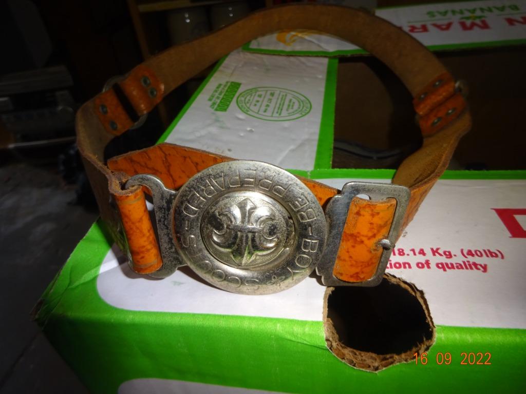 OUDE  SCOUTS RIEM, Antiquités & Art, Enlèvement ou Envoi