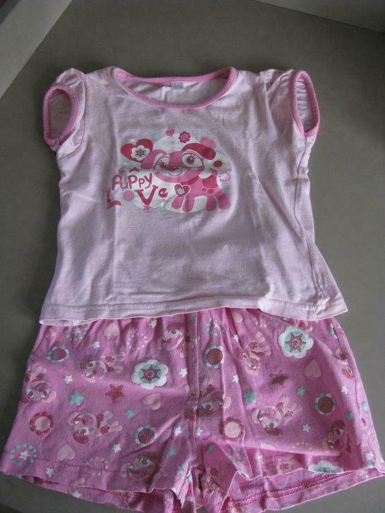 Pyama/shortama maat 98/104 (meisje), Ophalen of Verzenden, Gebruikt, Meisje, Nacht- of Onderkleding