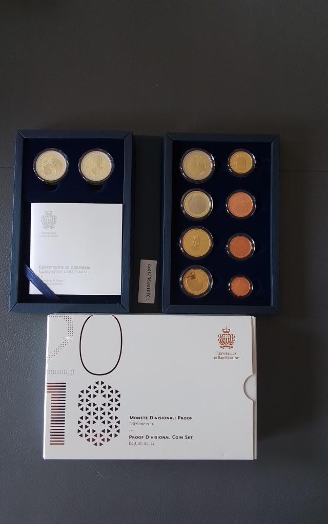 Euromunten proofset San Marino, Enlèvement, Saint-Marin, Autres valeurs, Série