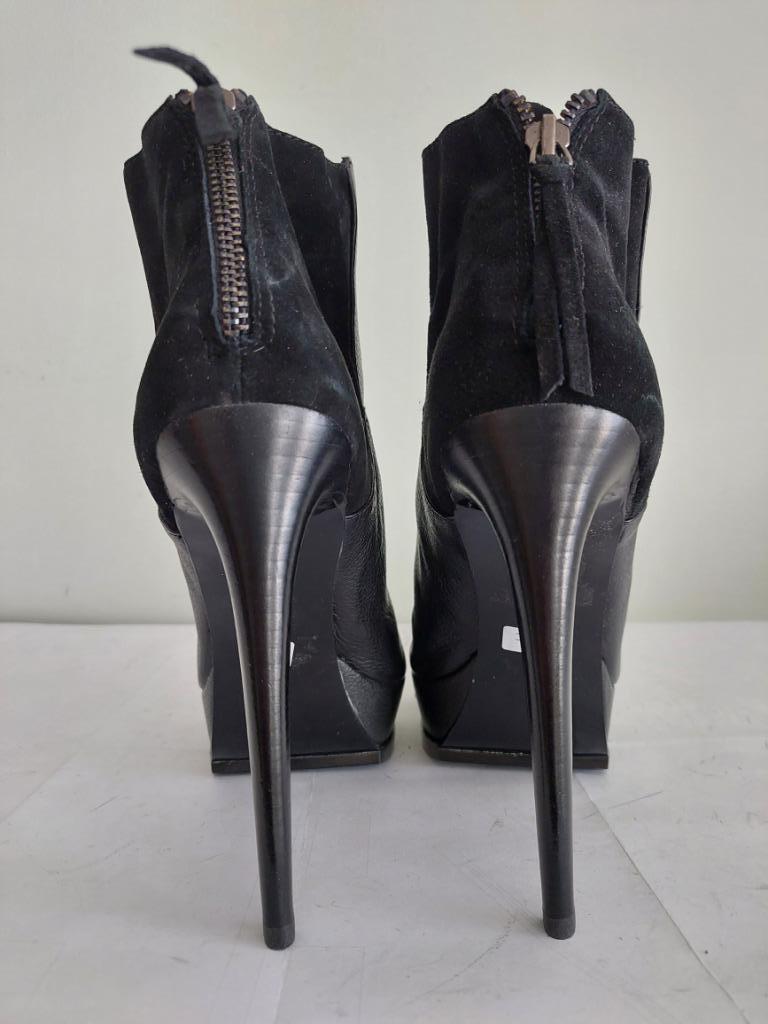 210C* Topshop sexy boots noirs cuir (41), Neuf, Topshop, Bottes hautes, Noir