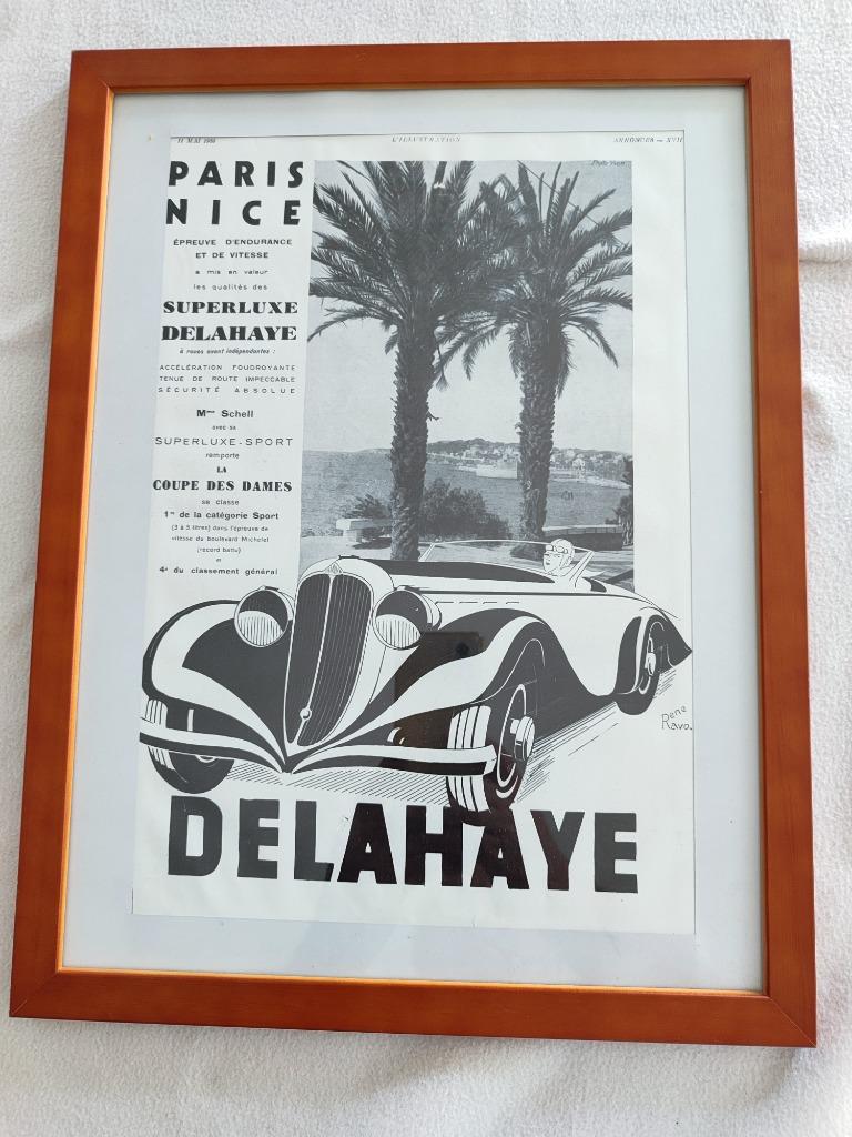 Affiche originale (DELAHAYE) "L'Illustration" années 1920-30, Rectangulaire vertical, Comme neuf, A4 ou plus petit, Publicité