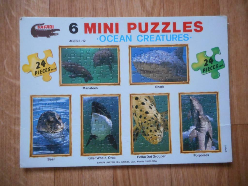 6 MINI-PUZZELS(MADE IN U.S.A), Hobby & Loisirs créatifs, Enlèvement ou Envoi, Moins de 500 pièces, Neuf, Puzzle