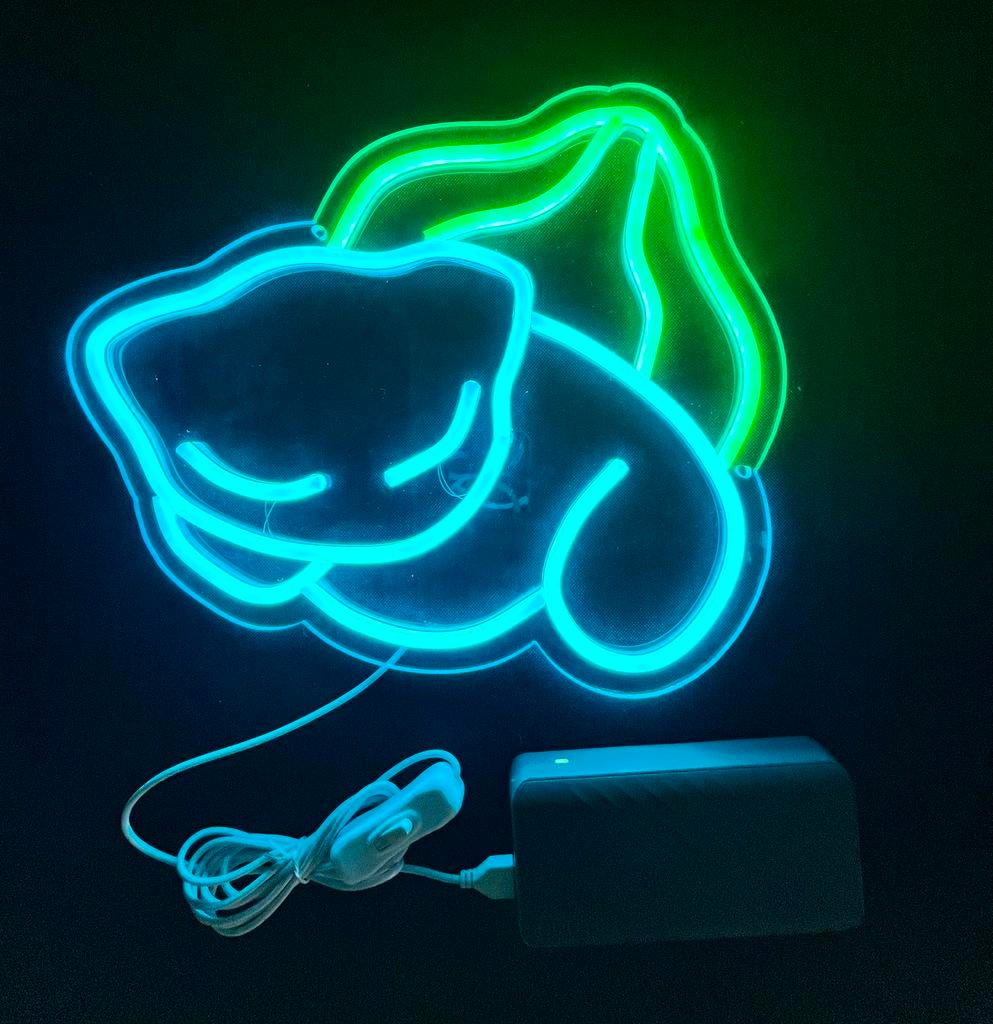 Bulbasaur à néon, Enlèvement ou Envoi, Neuf, Table lumineuse ou lampe (néon)