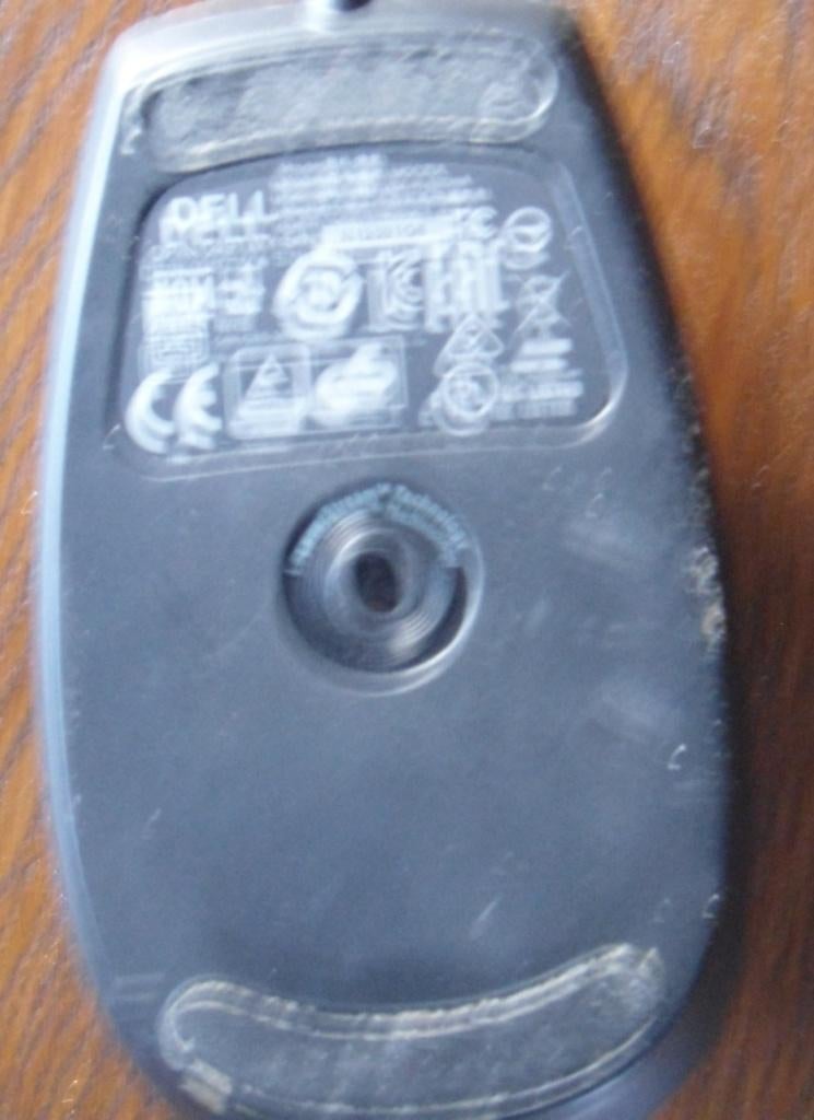 Souris laser USB Dell MOCZUL 1600dpi, argent, reconditionnée, Ophalen, Muis, Zo goed als nieuw, Dell