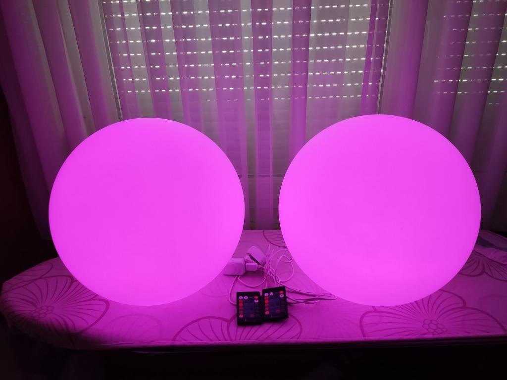 LED Bol 40cm Oplaadbaar, Enlèvement, Comme neuf