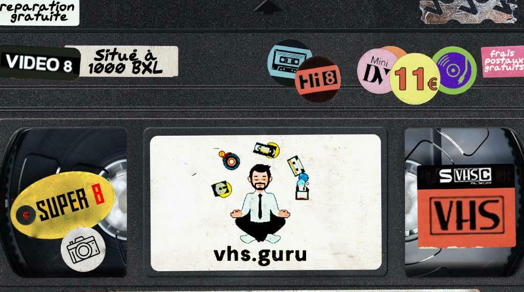 Conversion, numérisation de cassettes K7 VHS, VHS-C, Hi8..., Enlèvement ou Envoi, 8 mm, Cassette (vidéo)