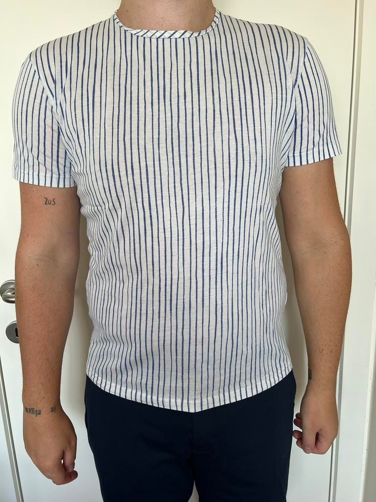 T-shirt rayé COS taille S, Enlèvement ou Envoi, COS, Comme neuf, Blanc