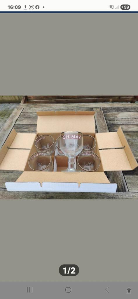 Set de 6 verres Chimay, Collections, Enlèvement ou Envoi, Neuf, Verre ou Verres