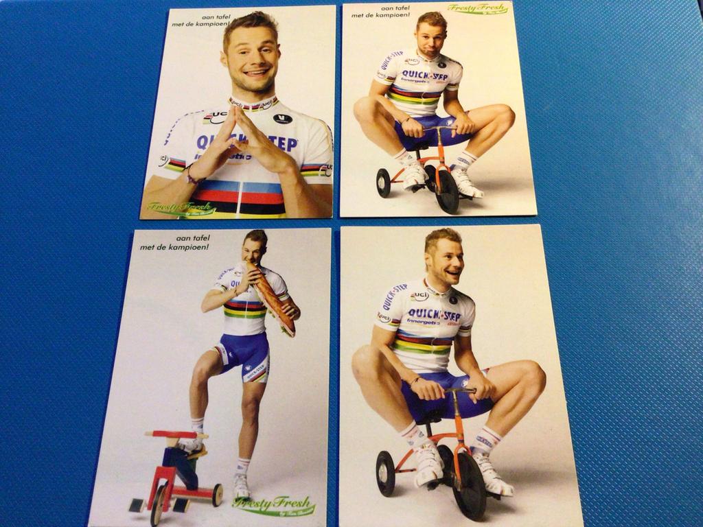 wielerkaartjes  fresty fresh  tom boonen, Verzenden, Zo goed als nieuw