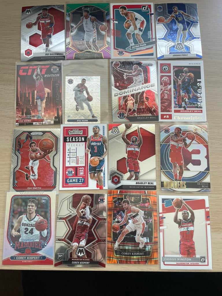 17 cartes Washington Wizard, Enlèvement ou Envoi, Neuf, Autocollants et Photos