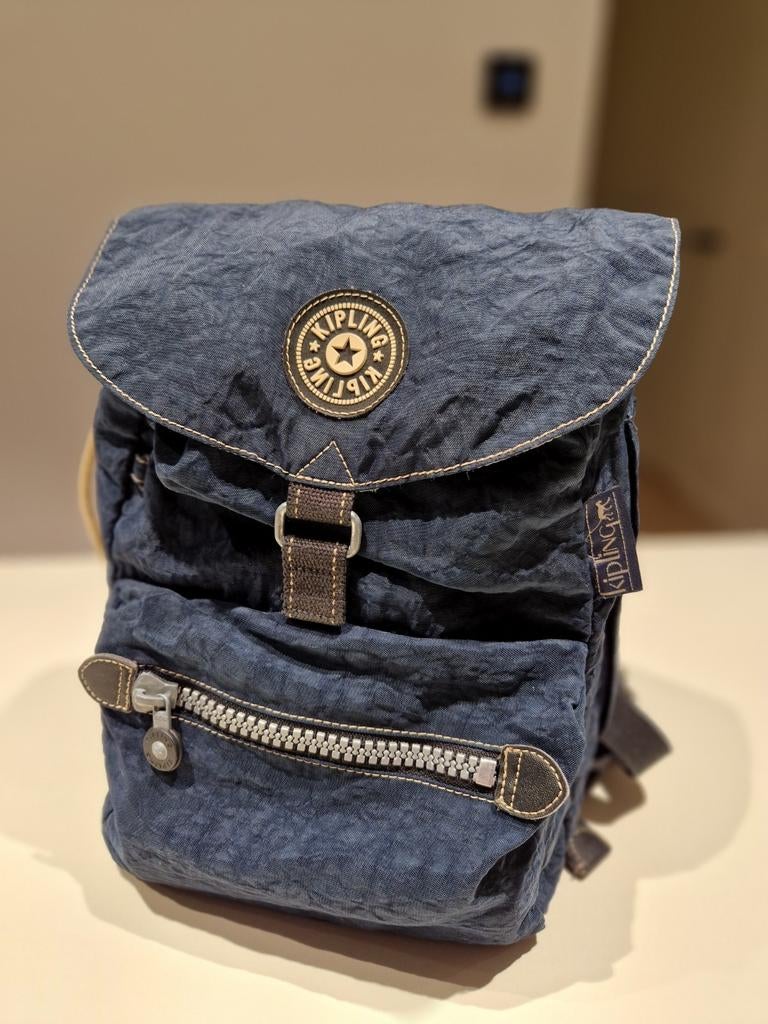 Sac à dos Kipling bleu de taille moyenne, 25 à 40 cm, Kipling, Enlèvement ou Envoi, 30 à 45 cm