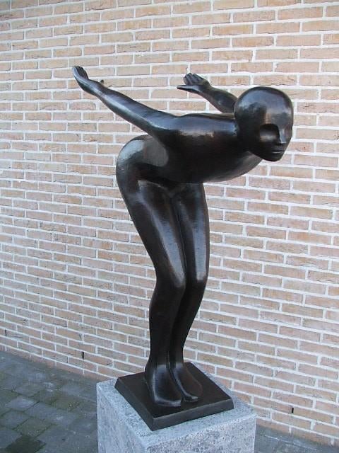 Bronzen zware duiker ook andere modellen, steeds ruime keuze, Enlèvement ou Envoi, Neuf, Abstrait